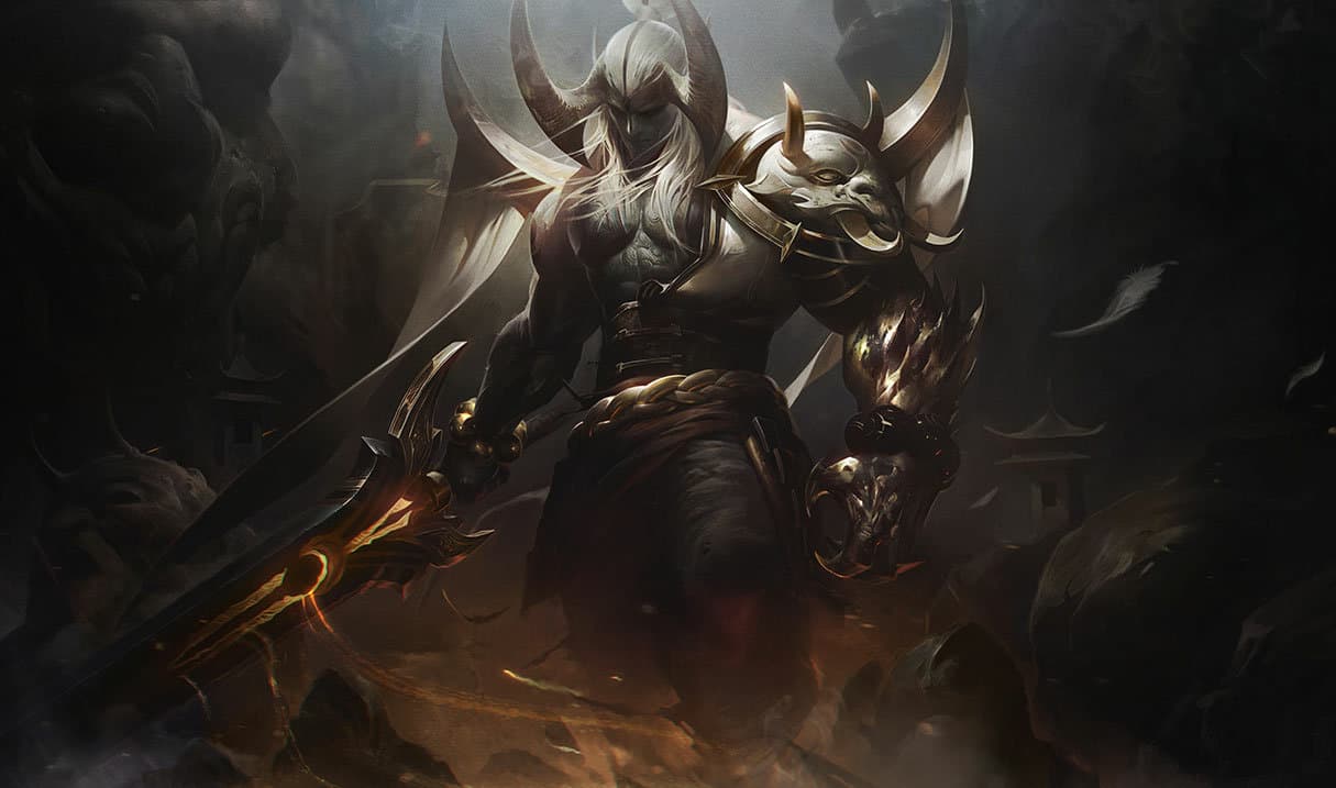 Aatrox Lua Sangrenta Edição de Prestígio
