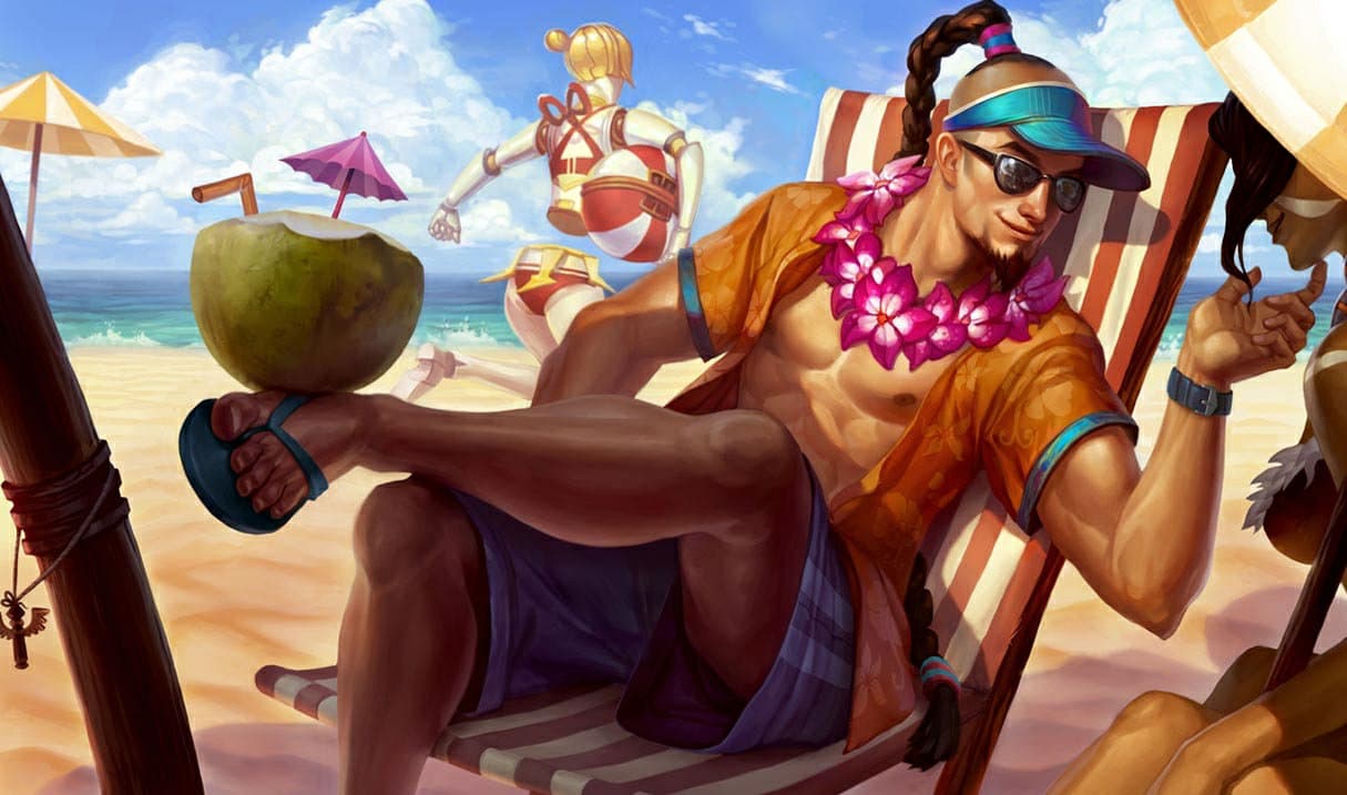 Lee Sin Curtindo o Verão